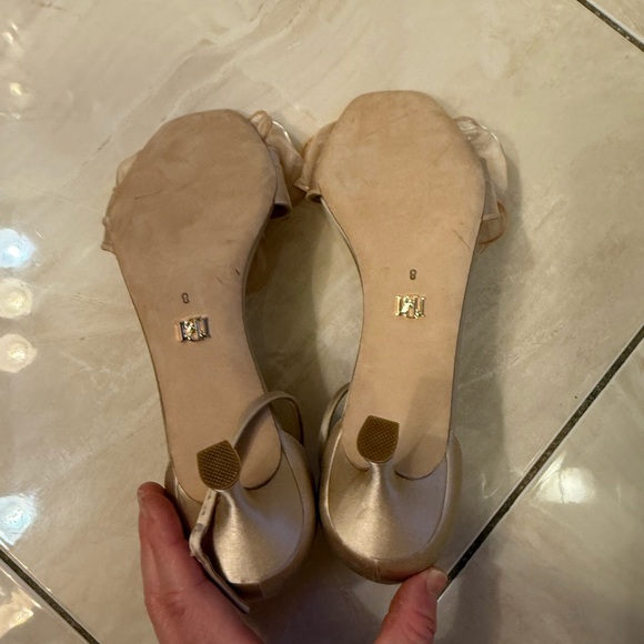 Badgley Mischka Nelly bowed kitten heels size 8 pink - Picture 4 of 5